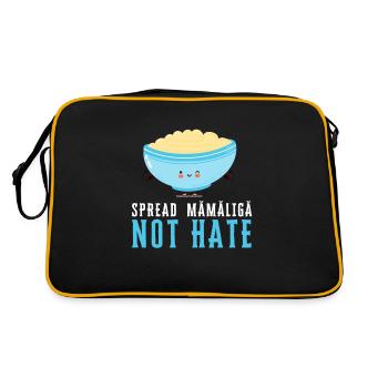 Mamaliga Romanian Moldovan Porridge Polenta - Retro Bag - black/gold - Back