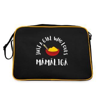 Mamaliga Romanian Moldovan Porridge Polenta - Retro Bag - black/gold - Back