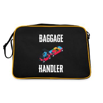 Manutentionnaire des bagages Travailleur de l’aéroport - Sac Retro - noir/or - Dos