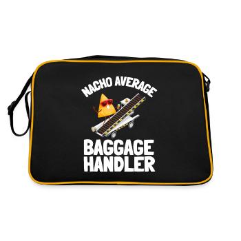 Manutentionnaire des bagages Travailleur de l’aéroport - Sac Retro - noir/or - Dos