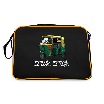 Tuk Tuk Rickshaw Transporteur de scooter italien - Sac Retro - noir/or - Dos