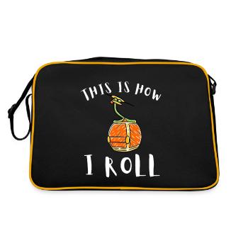 Aerial Tram Tramway Cable Car Cableway Gondola - Retro Bag - black/gold - Back