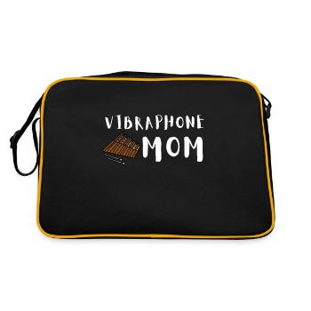Vibraphone Mom Marimba Ninja And Mallet - Retro Bag - black/gold - Back