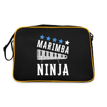 Vibraphone Mom Marimba Ninja And Mallet - Retro Bag - black/gold - Back