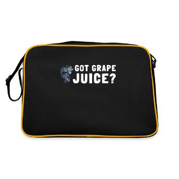 Organic Grape Juice Bottles - Retro Tasche - Schwarz/Gold - Hinten