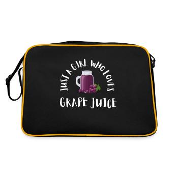 Organic Grape Juice Bottles - Retro Tasche - Schwarz/Gold - Hinten