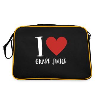 Organic Grape Juice Bottles - Retro Tasche - Schwarz/Gold - Hinten