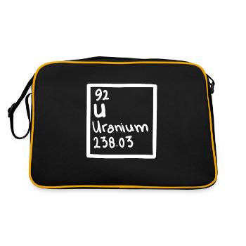 Uranium Fission Nuclear Engineering Theme - Retro Bag - black/gold - Back