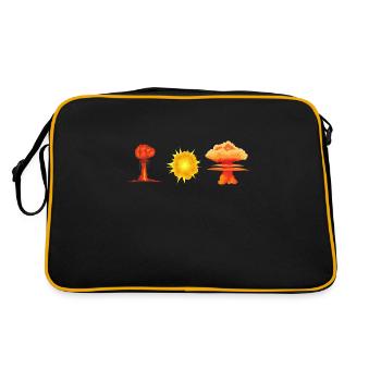 Uranium Fission Nuclear Engineering Theme - Retro Bag - black/gold - Back