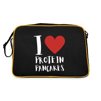 Syrup For Pancakes Flipping Flapjack Breakfast - Retro Bag - black/gold - Back