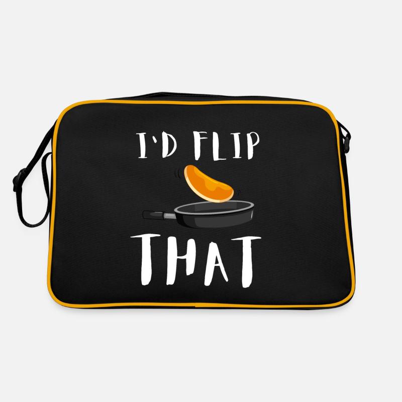Syrup For Pancakes Flipping Flapjack Breakfast Retro Bag