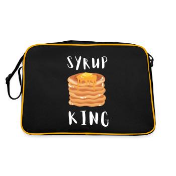 Syrup For Pancakes Flipping Flapjack Breakfast - Retro Bag - black/gold - Back