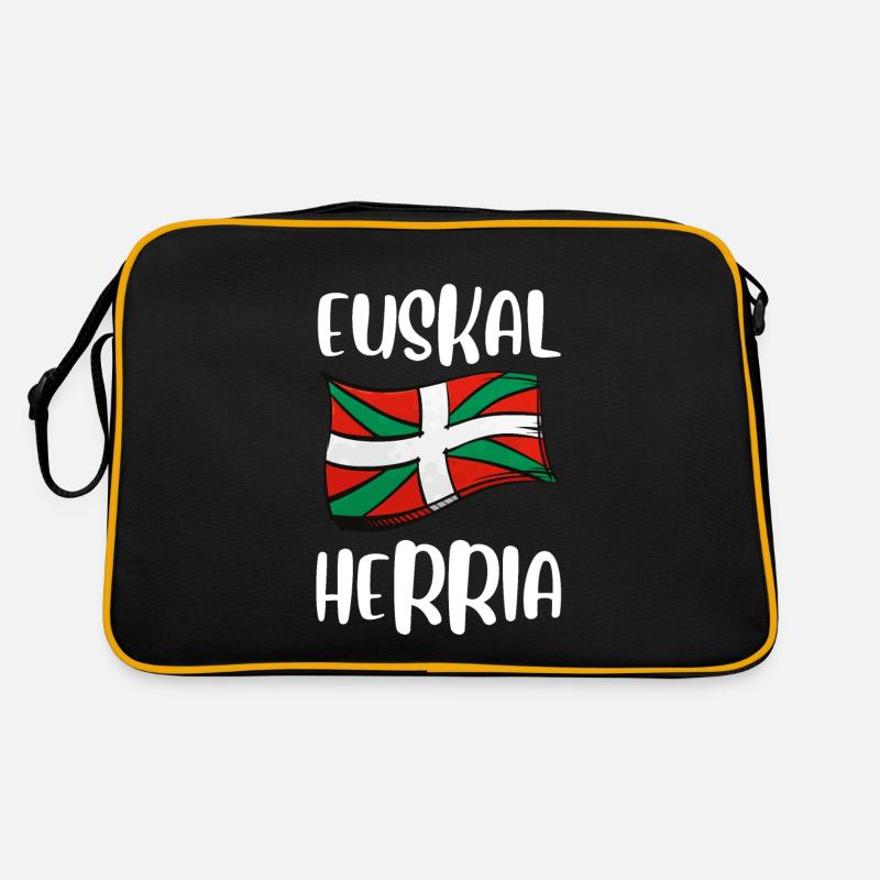 Euskal Presoak Euskal Herria Pays Basque - Sac Retro - noir/or
