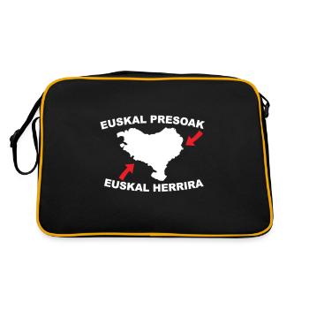 Euskal Presoak Euskal Herria Pays Basque - Sac Retro - noir/or - Dos