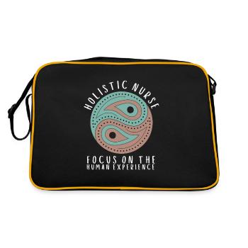 Homeopathy Alternative Medicine, Holistic Nursing - Retro Bag - black/gold - Back