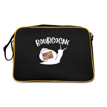Escargot Bourgogne France - Retro Bag - black/gold - Back