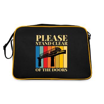 Les transports en commun se tiennent à l’écart de - Sac Retro - noir/or - Dos