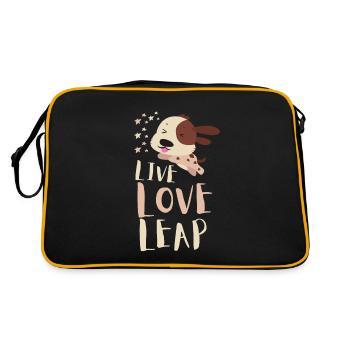 Dock Diving Canine Water Sport Dog Dock Jumping - Retro Bag - black/gold - Back