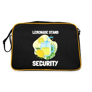 Sell Lemonade Stand Boss Juice Business Lemon - Retro Tasche - Schwarz/Gold - Hinten