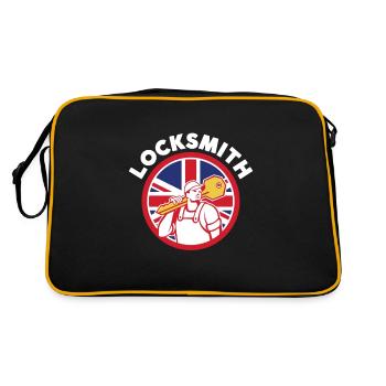 Lockpick Lockpicking Professional Locksmith - Retro Tasche - Schwarz/Gold - Hinten
