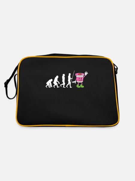 Probiotics Dairy Products, Frozen Yogurt - Retro Bag - black/gold - Back
