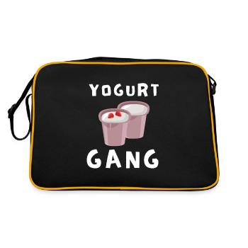 Probiotics Dairy Products, Frozen Yogurt - Retro Bag - black/gold - Back