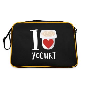 Probiotics Dairy Products, Frozen Yogurt - Retro Bag - black/gold - Back