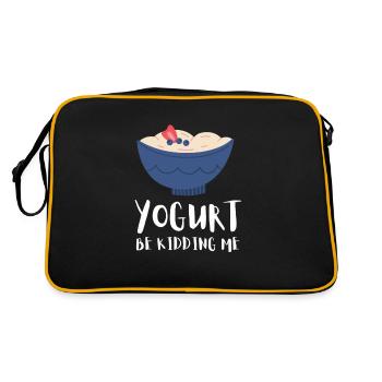Probiotics Dairy Products, Frozen Yogurt - Retro Bag - black/gold - Back