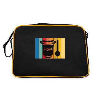 Probiotics Dairy Products, Frozen Yogurt - Retro Bag - black/gold - Back