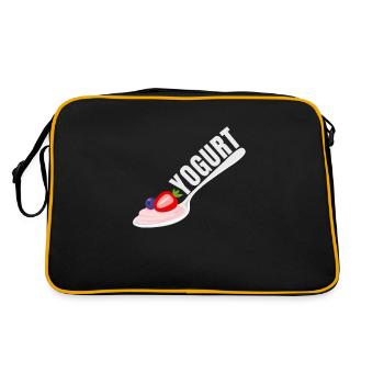 Probiotics Dairy Products, Frozen Yogurt - Retro Bag - black/gold - Back