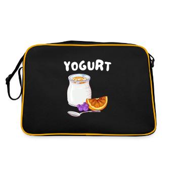 Probiotics Dairy Products, Frozen Yogurt - Retro Bag - black/gold - Back