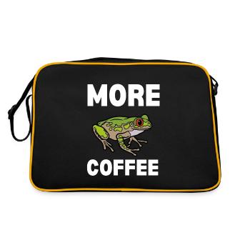 Agalychnis Callidryas Red Eyed Tree Frog - Retro Tasche - Schwarz/Gold - Hinten