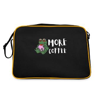 Agalychnis Callidryas Red Eyed Tree Frog - Retro Tasche - Schwarz/Gold - Hinten