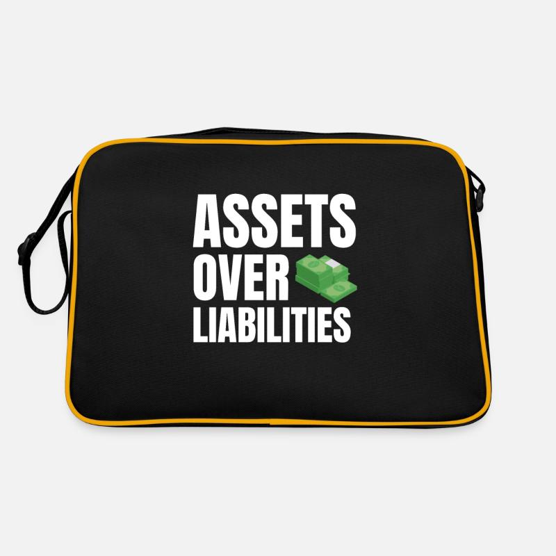 Actifs sur passifs Entrepreneur comptable Sac Retro
