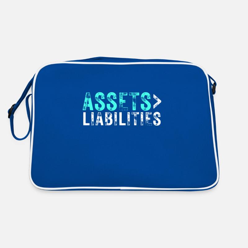 Actifs sur passifs Entrepreneur comptable Sac Retro