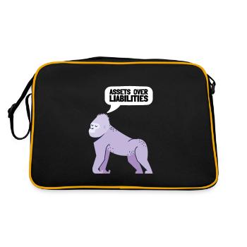 Actifs sur passifs Entrepreneur comptable - Sac Retro - noir/or - Dos