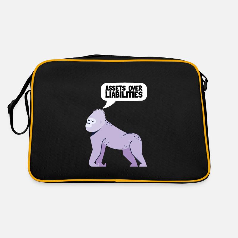 Actifs sur passifs Entrepreneur comptable Sac Retro
