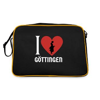 Göttinger Basketball Uni Göttingen Souvenir - Sac Retro - noir/or - Dos