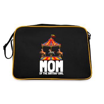 Carnival Party Birthday Girl Cumpleaños Carousel - Retro Bag - black/gold - Back