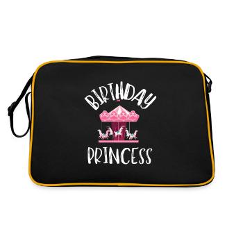 Carnival Party Birthday Girl Cumpleaños Carousel - Retro Bag - black/gold - Back