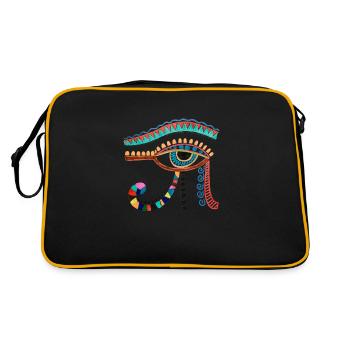Hieroglyphics Egyptologist, Ancient Egyptian - Retro Bag - black/gold - Back