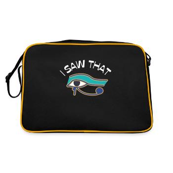 Hieroglyphics Egyptologist, Ancient Egyptian - Retro Bag - black/gold - Back