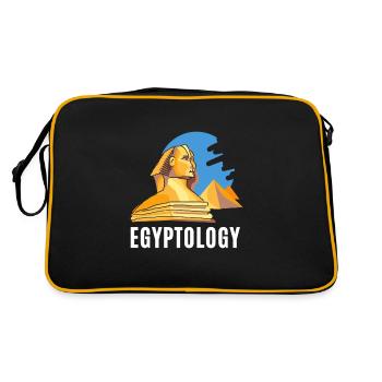Hieroglyphics Egyptologist, Ancient Egyptian - Retro Bag - black/gold - Back