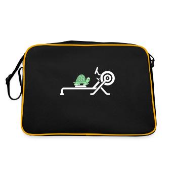 Erg Ergometer And Rowing Exercise Machine Rowing - Retro Tasche - Schwarz/Gold - Hinten