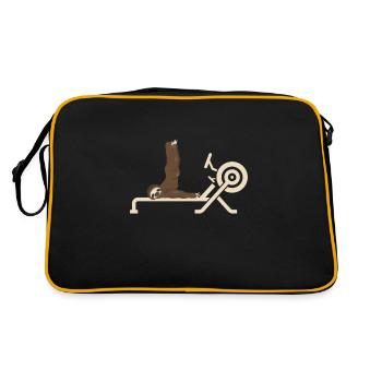 Erg Ergometer And Rowing Exercise Machine Rowing - Retro Tasche - Schwarz/Gold - Hinten