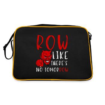 Erg Ergometer And Rowing Exercise Machine Rowing - Retro Tasche - Schwarz/Gold - Hinten