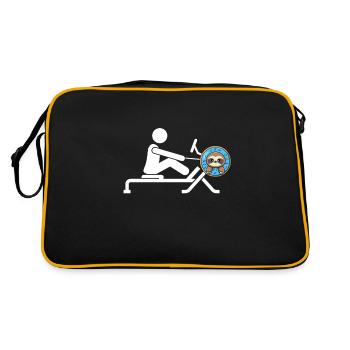 Erg Ergometer And Rowing Exercise Machine Rowing - Retro Tasche - Schwarz/Gold - Hinten
