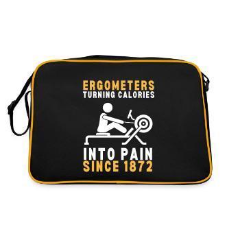 Erg Ergometer And Rowing Exercise Machine Rowing - Retro Tasche - Schwarz/Gold - Hinten