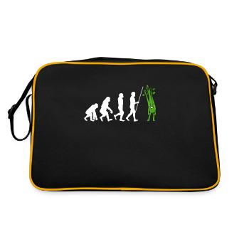 Vegan Vegetarian Veggie Organic Celery Juice - Retro Bag - black/gold - Back