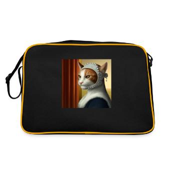 Histoire de l’art du chat - Sac Retro - noir/or - Dos
